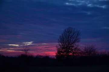 Fototapeta premium Dark Sunset