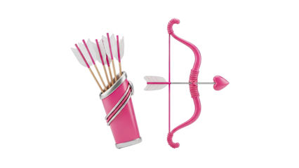 Cupid's Pink Bow and Arrow Set