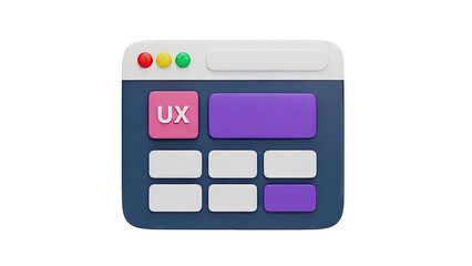 3D UX Calculator Icon
