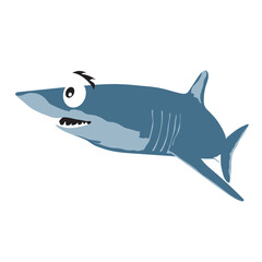 Obraz premium Mako Shark Vector Color Icon - Editable EPS