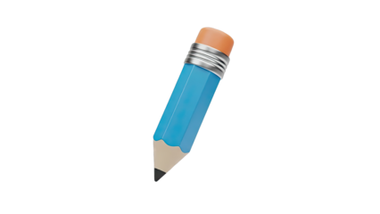 Blue Pencil with Eraser