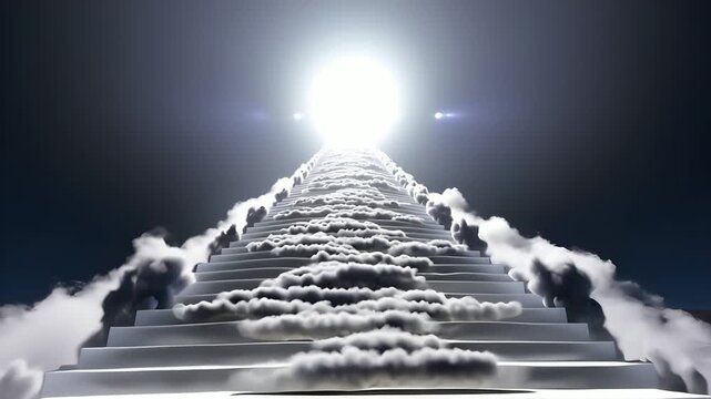 stairway to heaven, depicting of heaven ascension.