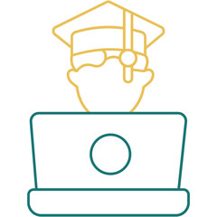 Online Graduation Icon