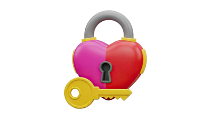 Heart Lock and Key