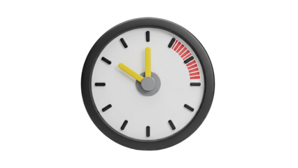 3D Clock with Countdown Indicator