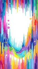Prismatic Surge &ndash; Rising Color Spectrum Abstract Background