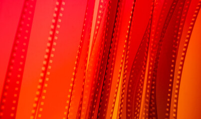 multicolored abstract background with film strip