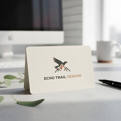 business card on the table