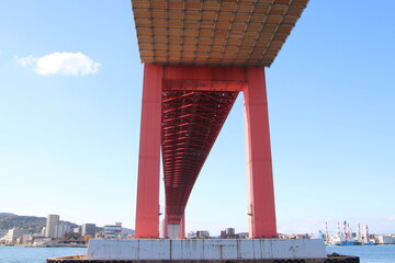 北九州市の洞海湾と若戸大橋