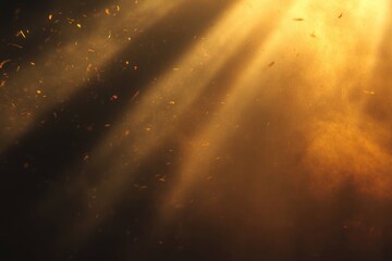 Warm Forest Light Rays in Dreamy Atmosphere