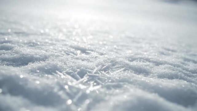 Frosty Texture Shimmer snow sparkle winter Delicate frost covering natural textures like pine needles or branches, with each tiny ice formation sparkling intensely as it