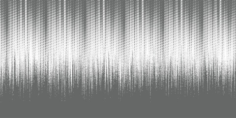 Grayscale abstract texture featuring dense vertical white brush strokes against a dark gray backdrop. The white paint shows varying densities and textures creating a distressed grunge effect.