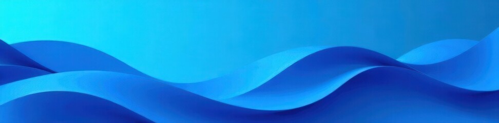 Stylish blue geometric banner, abstract wave background , design, line, gradient