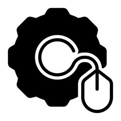 mouse icon, glyph icon style