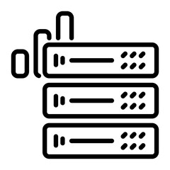 security icon, line icon style