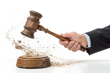Gavel Striking Sounding Block with Dust