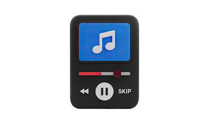 3D Music Player Icon