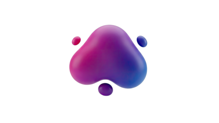 Abstract Gradient Blob Shapes