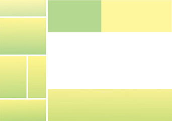 Naklejka premium Abstract pastel gradient squares with soft yellow and green hues, perfect for modern design backgrounds