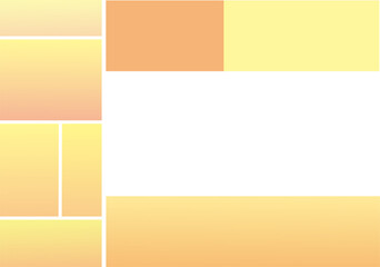 Warm gradient background with modern geometric  yellow and orange blocks, ideal for digital presentations or web layouts