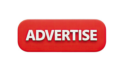 Red Button with "ADVERTISE" Text