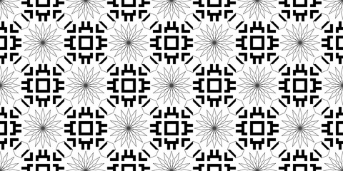 Seamless Transparent Art Deco Geometric Pattern Template