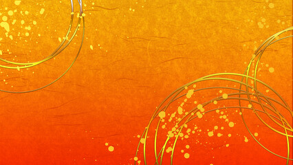 和風ラグジュアリー背景 orange