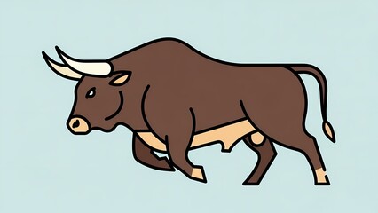 vector illustration of a cow