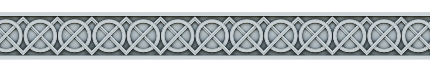 Entrelacs ornamental 3d pattern decoration
