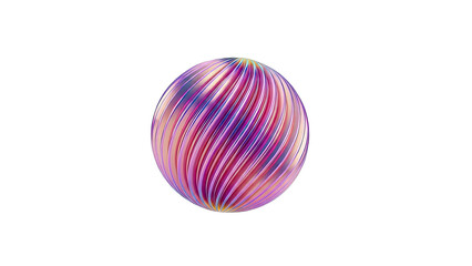 Fototapeta premium Iridescent Swirling Sphere
