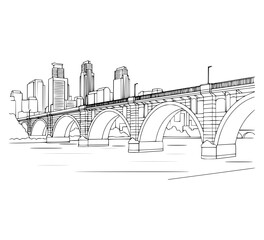 Obraz premium Minneapolis Stone Arch