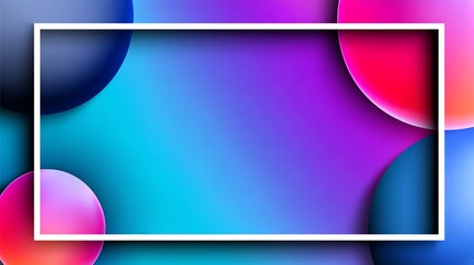 Fototapeta premium A vibrant abstract background featuring smooth circles in shades of blue, pink, and purple. Ideal for modern design projects, advertisements, and digital presentations.