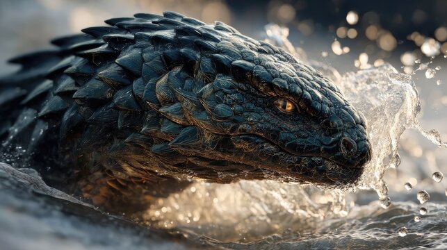 Taniwha (Maori, New Zealand) - a formidable river or sea guardian, often depicted as a dragon-like monster