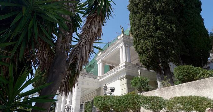 Achilleion is a palace built in Gastouri, Corfu by Empress of Austria Elisabeth of Bavaria, also known as Sisi, after a suggestion by Austrian Consul Alexander von Watzberg