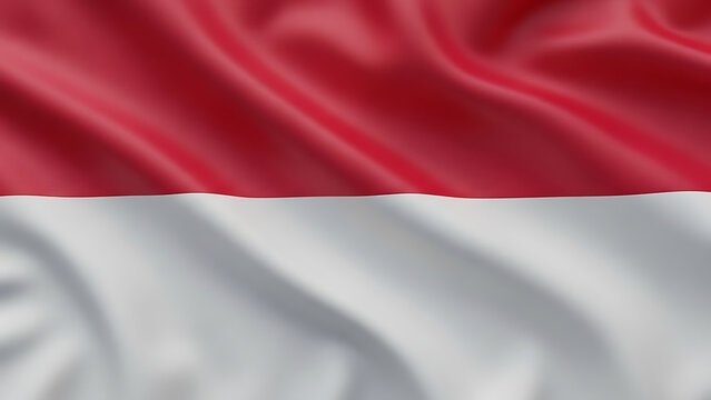 waving flag of indonesia Flag 3D Full Screen