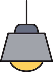 Obraz premium ceiling lamp icon 