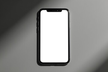 A black and white photo of an smartphone