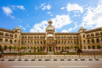 Fototapeta premium facade of Railway Administration Building located in kuala lumpur, malaysia