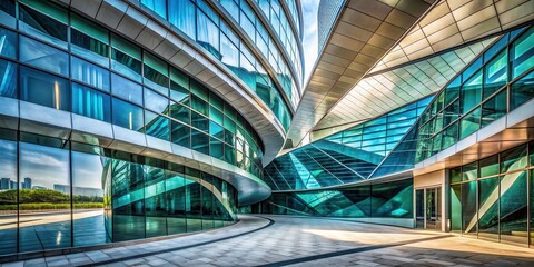 Reflective Facades of a Modern Architectural Marvel A Study in Glass and Steel