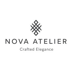 Fototapeta premium Nova Atelier Crafted Elegance Logo Design.