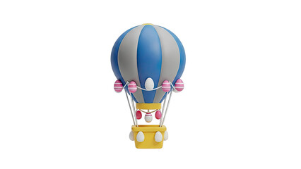 Easter Hot Air Balloon with Eggs