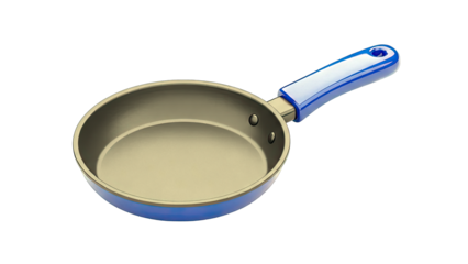 Blue Handle Frying Pan
