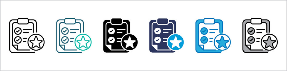 Assessment Single Icon Pack Multistyle