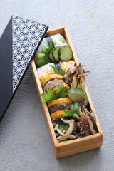 日本の手作り和風弁当