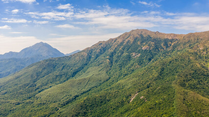 Obraz premium Golden Grass Waves on Sunset Peak Hong Kong Oct 25 2025