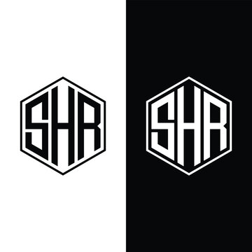 Creative Letter SHR Monogram Logo Design Stock Vector And Vector Art.