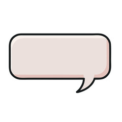 Blank speech bubble on black background for dialogue or quotes