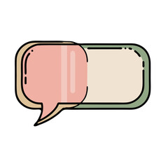 Vibrant speech bubbles for dynamic conversations and presentations