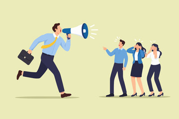 Business People With Megaphone