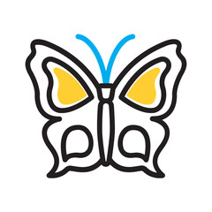 Vector multi color icon for Butterfly © priyanka